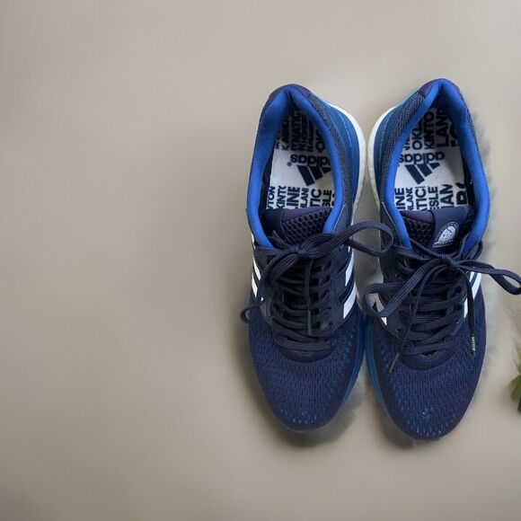 Men's ADIDAS Boston Blue White - Boston Marathon 2019 Running Shoes Sz. 8 - Picture 10 of 13